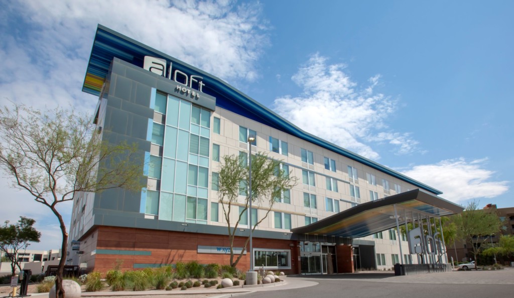 Aloft Tempe front entrance