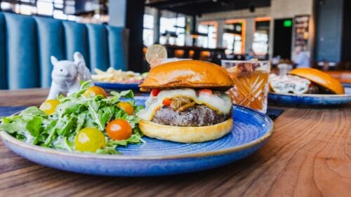 Bison Burger at Eureka!
